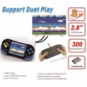 Jeu portable LCD 8 bits BL-516 de 2,8 po